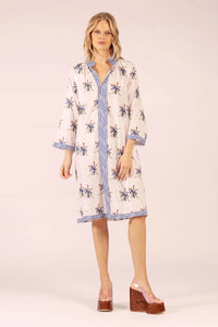 ALLEGRA SPRAY LINEN MIDI