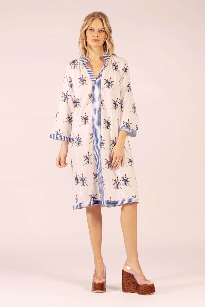 ALLEGRA SPRAY LINEN MIDI