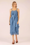 ALLEGRA SPRAY LINEN MIDI