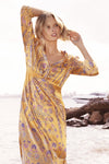 LIDO LINEN AND LACE MAXI DRESS
