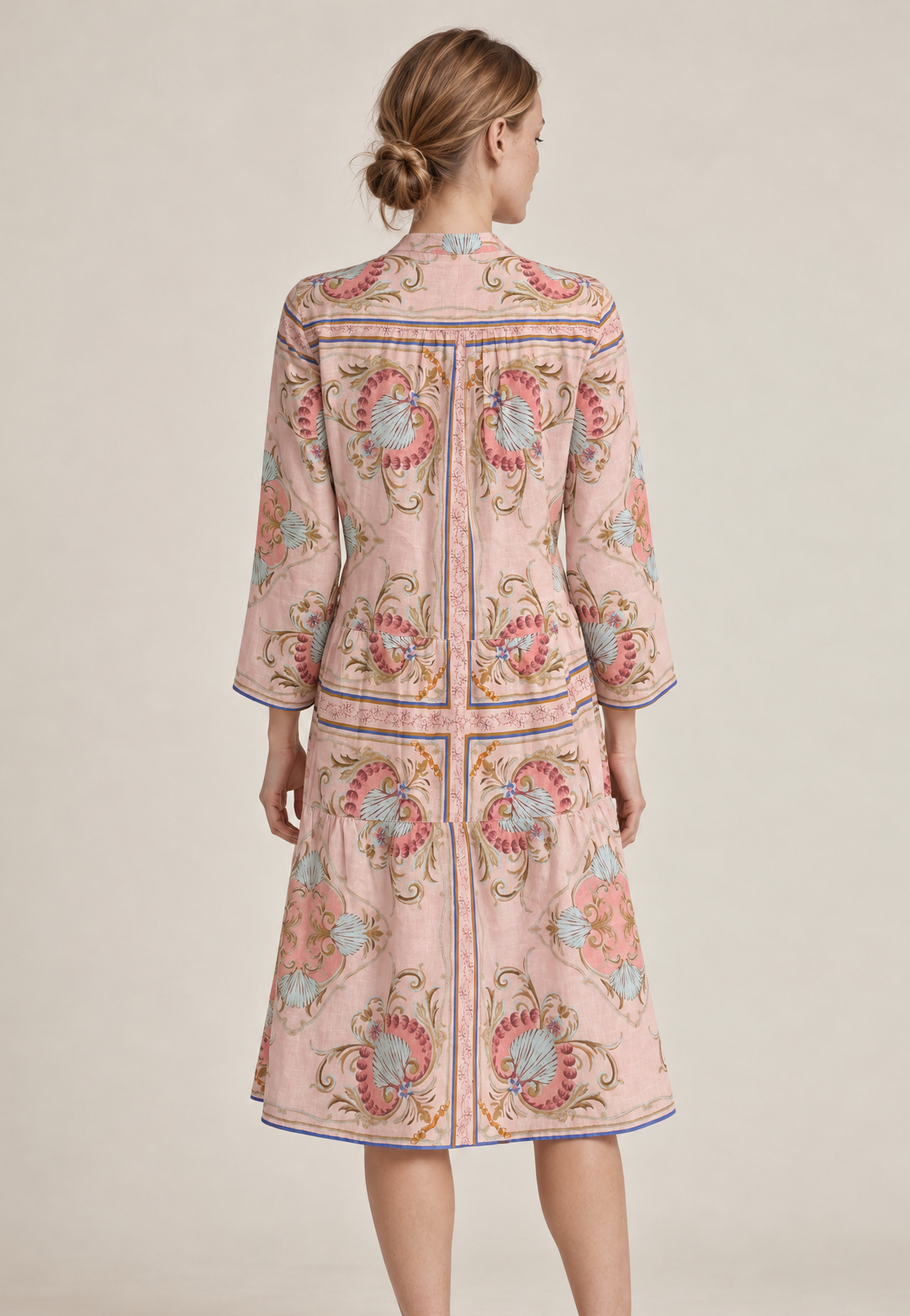 MOROCCO COTTON NEPTUNE PINK MIDI