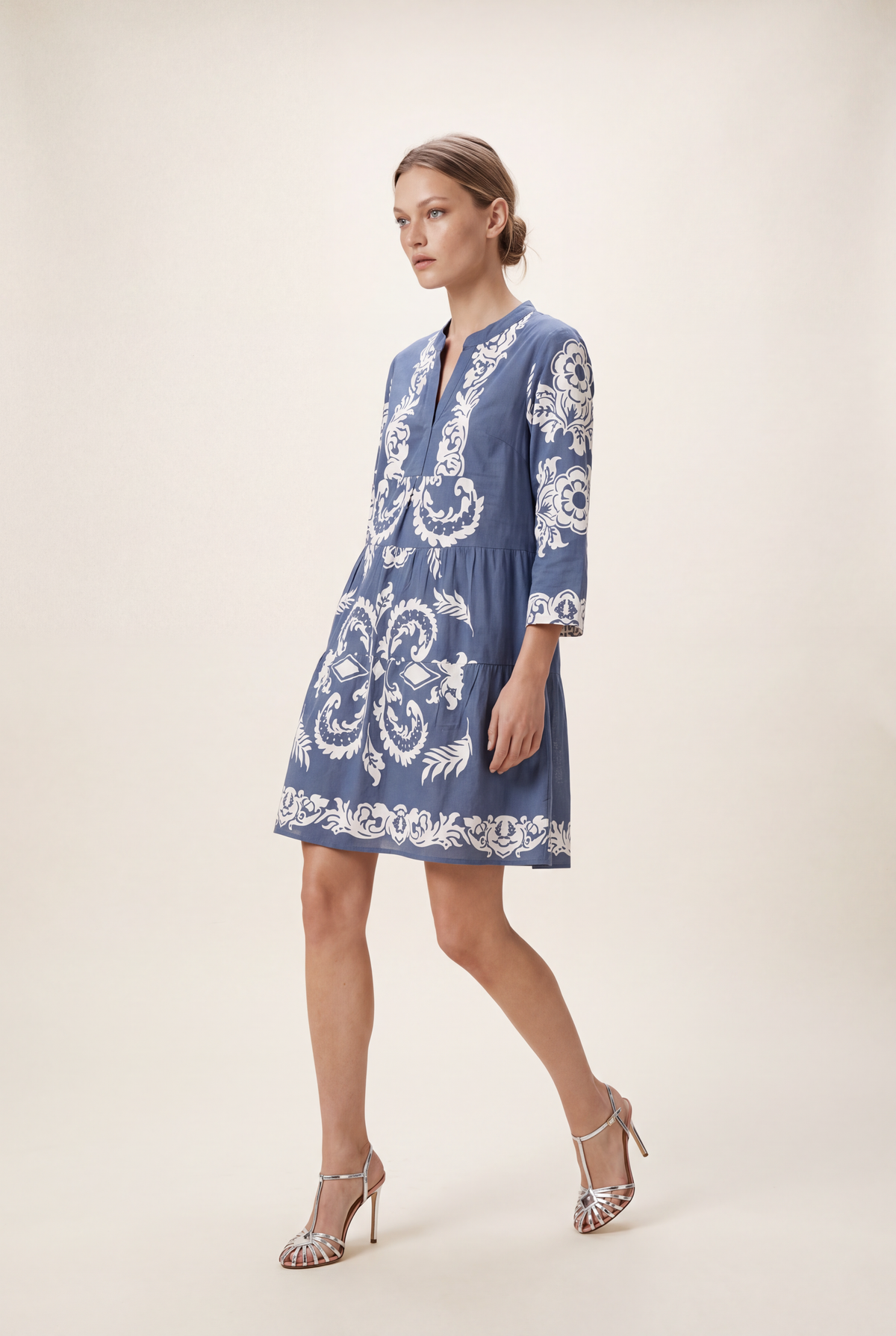 MOROCCO JEWEL NAVY COTTON MINI