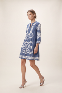 MOROCCO JEWEL NAVY COTTON MINI