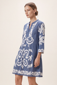 MOROCCO JEWEL NAVY COTTON MINI