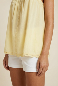 NINA LINEN LEMONI CAMI TOP