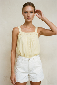 NINA LINEN LEMONI CAMI TOP