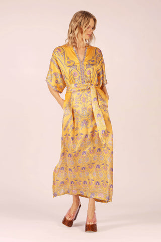STELLA LINEN AND LACE MAXI