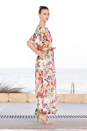 SAMPLE 1212 NORMAN SILK MAXI BUTTERFLY