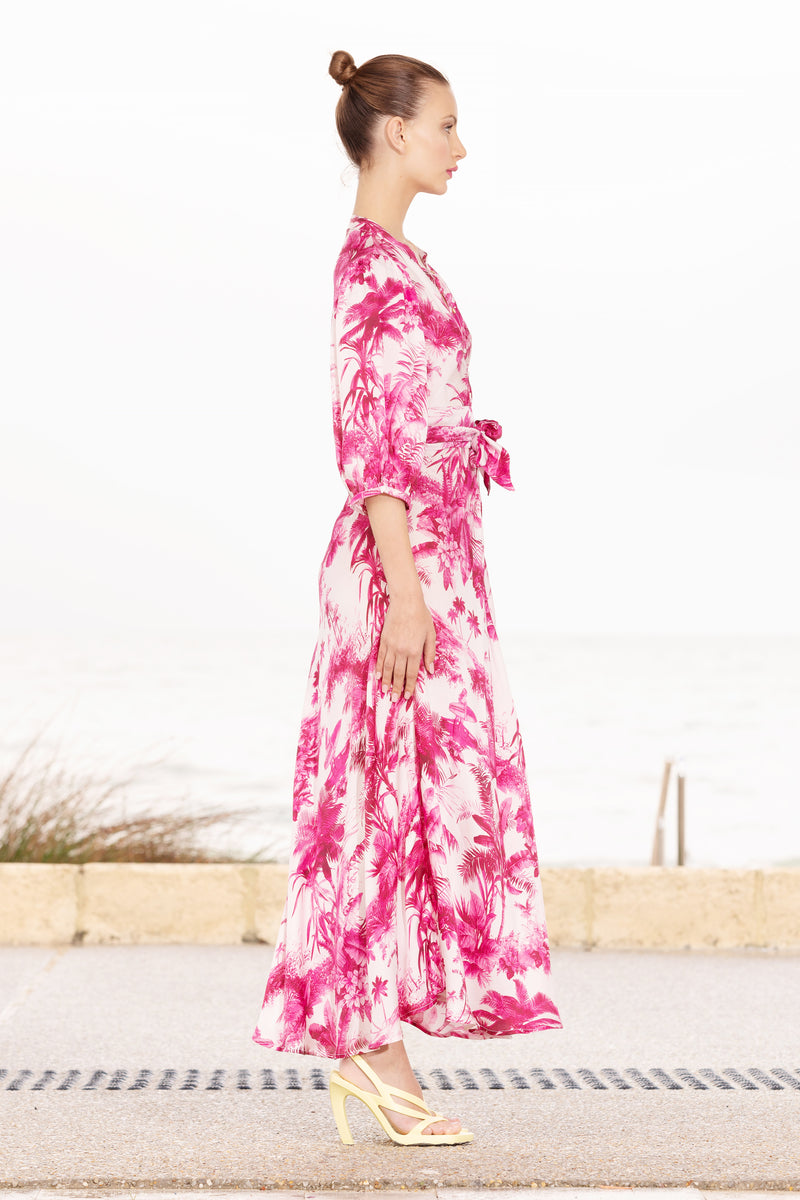 SAMPLE 1221 SCARLETT SILK MAXI