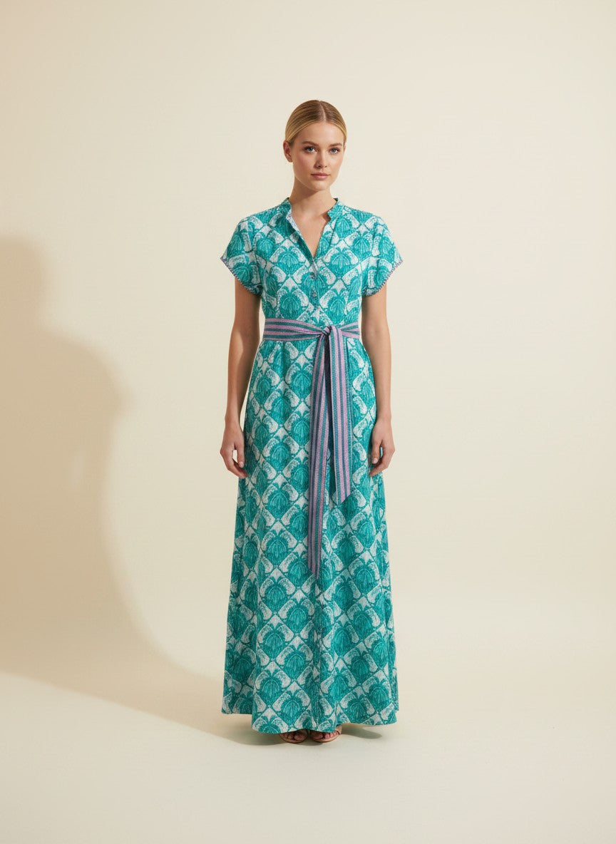 SAMPLE 1402 Mary Cap Sleeve Maxi