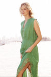 STELLA LINEN AND LACE MAXI
