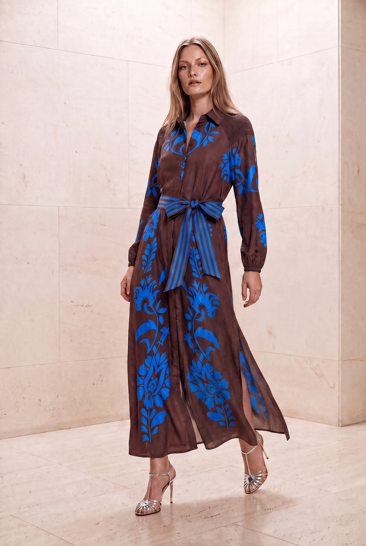 STEVIE FALL SILKY FRAN-CHOC BLUE