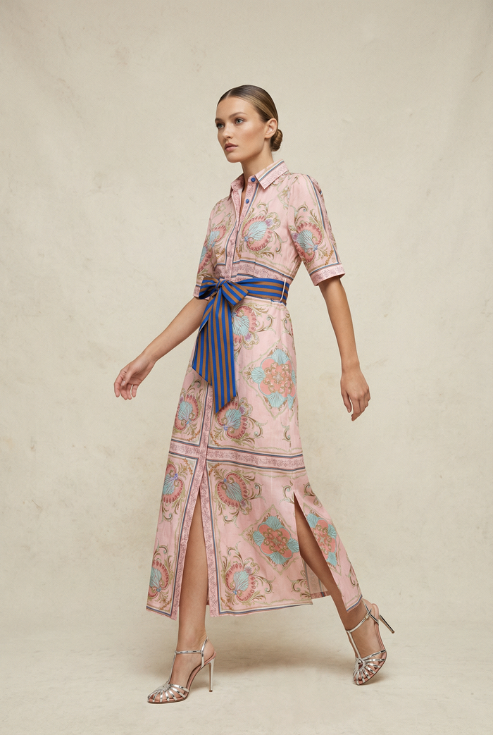 STEVIE NEPTUNE PINK LONG DRESS