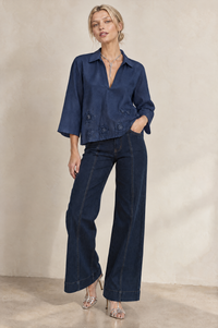 SAMPLE 1443 TINA SHIRT DARK BLUE