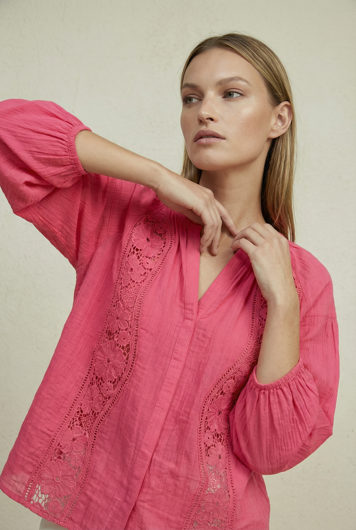 TWENTY COTTON LACE SHIRT