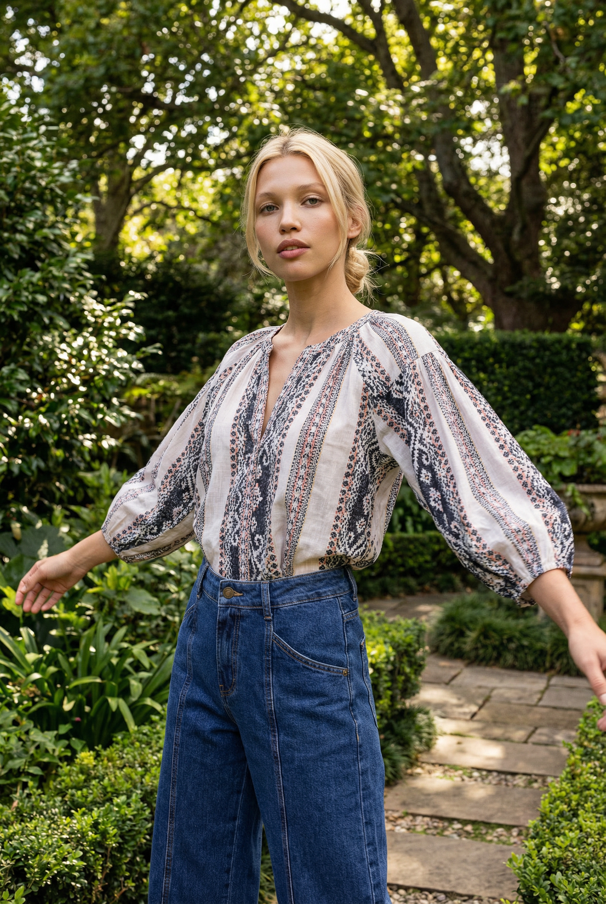 TWENTY COTTON FIFTEEN STRIPE SHIRT