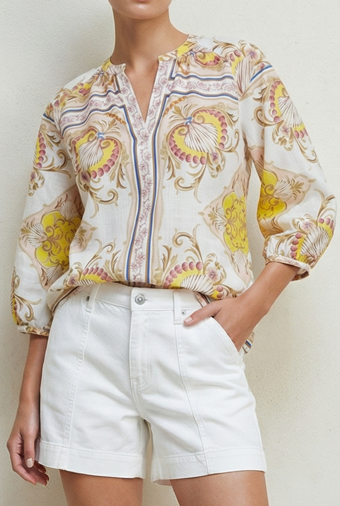 TWENTY COTTON NEPTUNE WHITE SHIRT