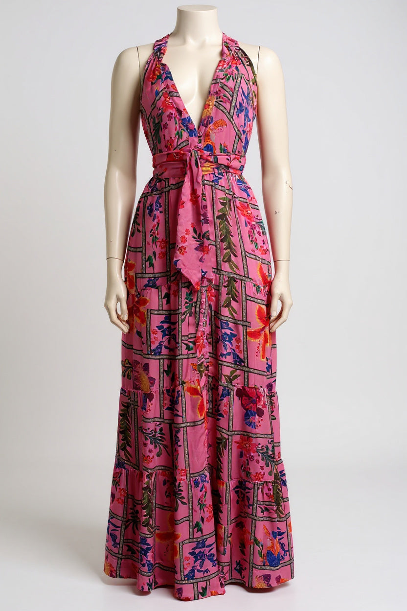 SAMPLE 1291 JEWEL SILK MAXI