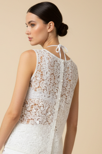 SAMPLE 1379 LACE TOP SIZE L