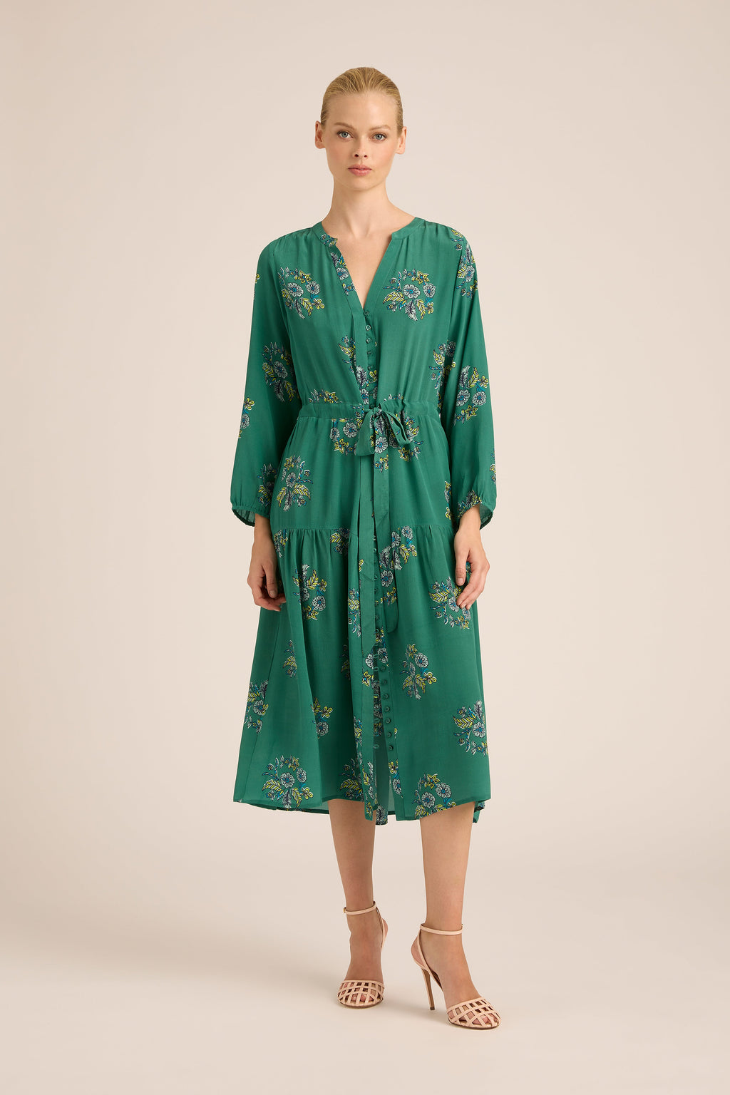 DAISY BOO FALL CUPRO MIDI DRESS
