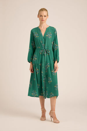DAISY BOO FALL CUPRO MIDI DRESS