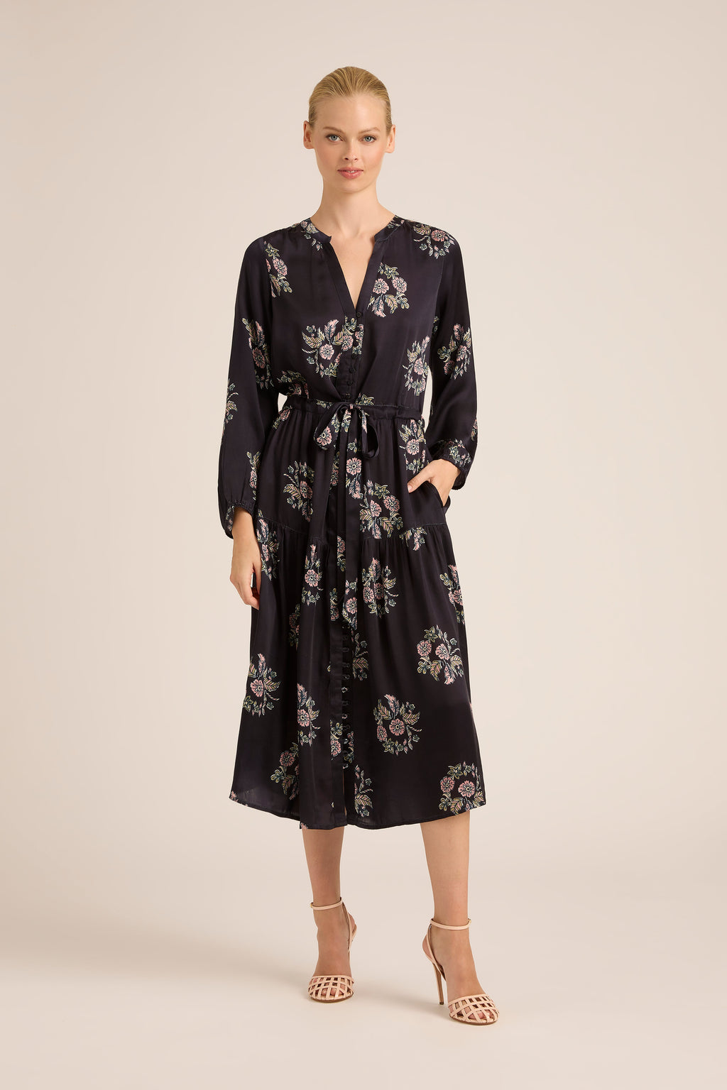 DAISY BOO FALL SILKY WREATH MIDI