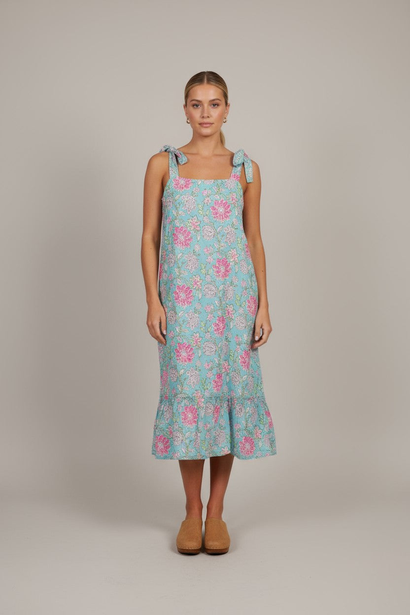 SAMPLE 1301 FLORAL COTTON MIDI