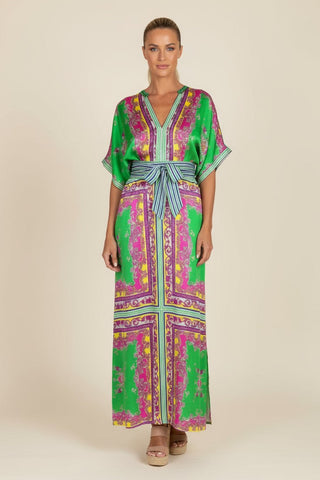 ALLEGRA WATERMELON LINEN MIDI