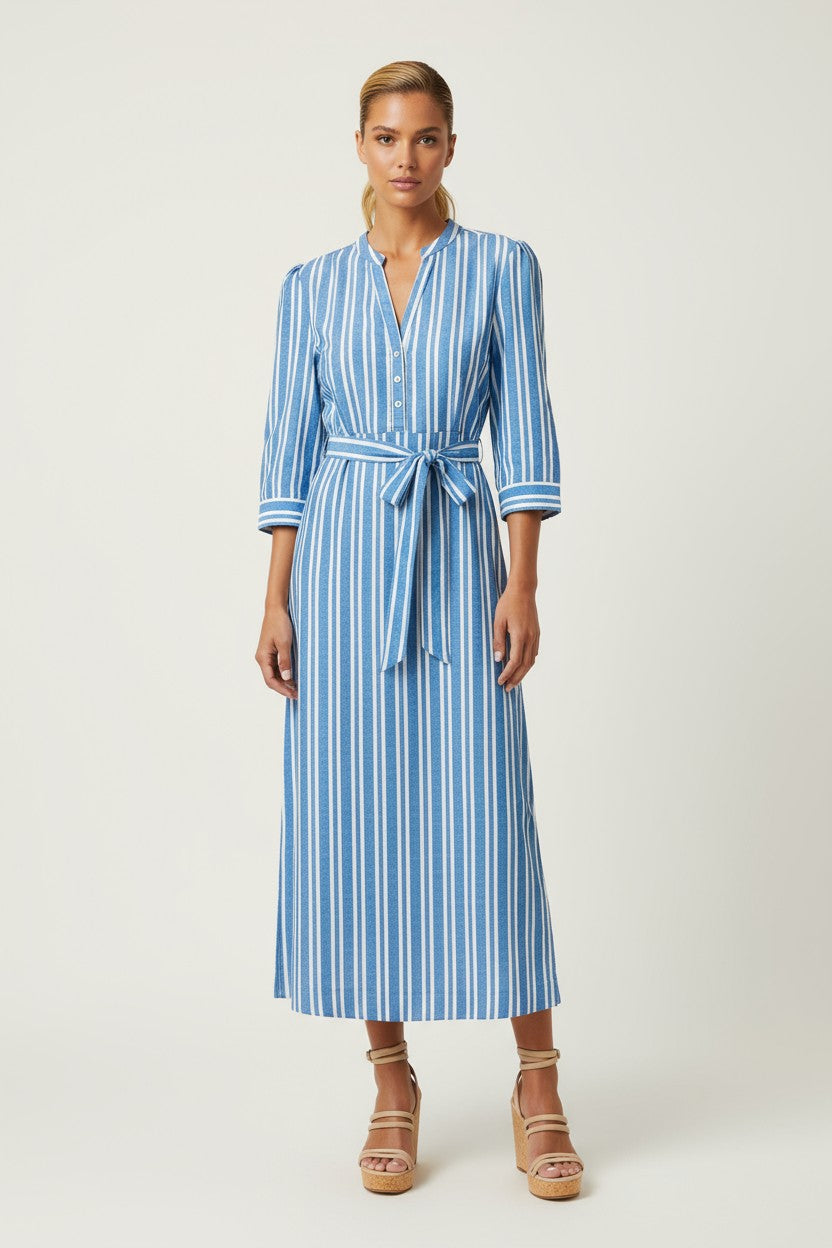 MARY COTTON STRIPE MAXI