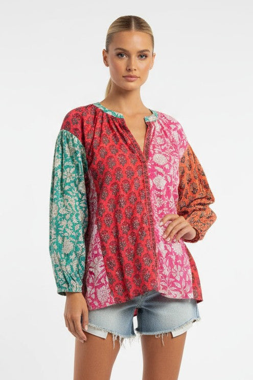 SAMPLE 1298 TWENTY COTTON SPLICED SHIRT