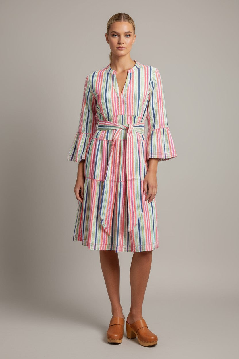 MOROCCO MIDI FLURO STRIPE