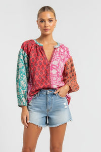 SAMPLE 1298 TWENTY COTTON SPLICED SHIRT