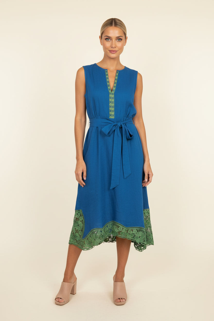 SAMPLE 1308 LINEN STELLA MIDI SIZE XL