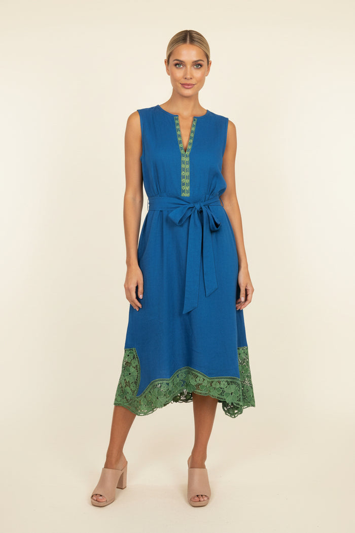 SAMPLE 1308 LINEN STELLA MIDI SIZE XL