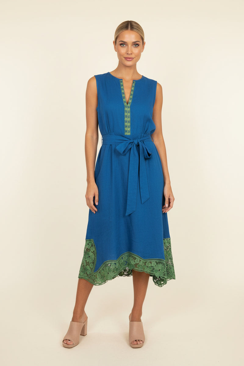 SAMPLE 1308 LINEN STELLA MIDI SIZE XL