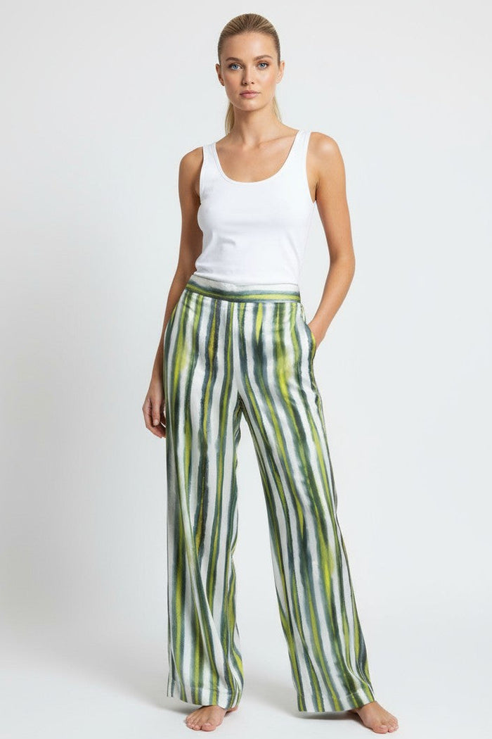 SAMPLE 1297 SILK PALAZZO PANTS SIZE M