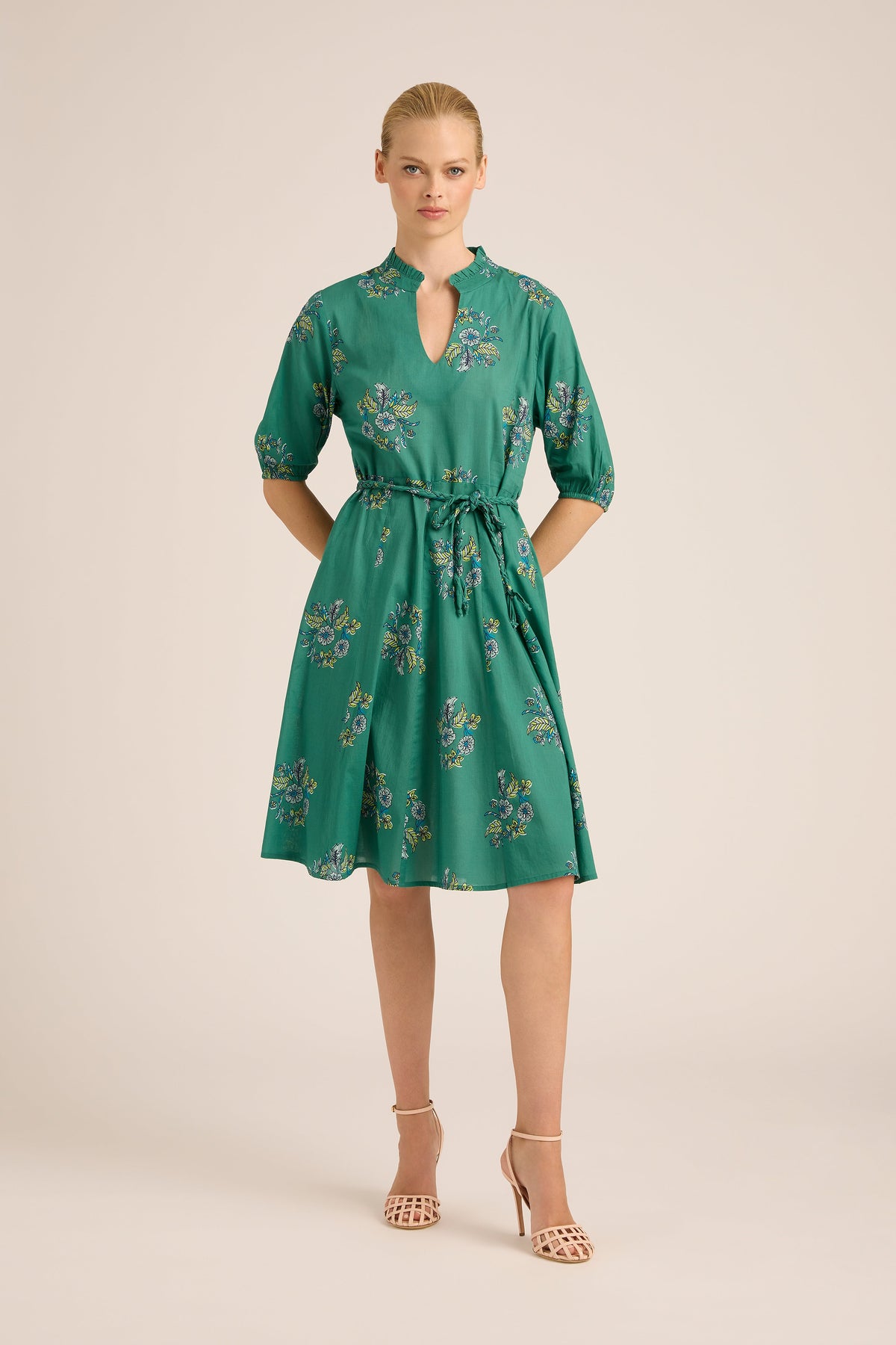 GEORGIA SATIN SILKY WREATH MIDI (MORE COLOURS)