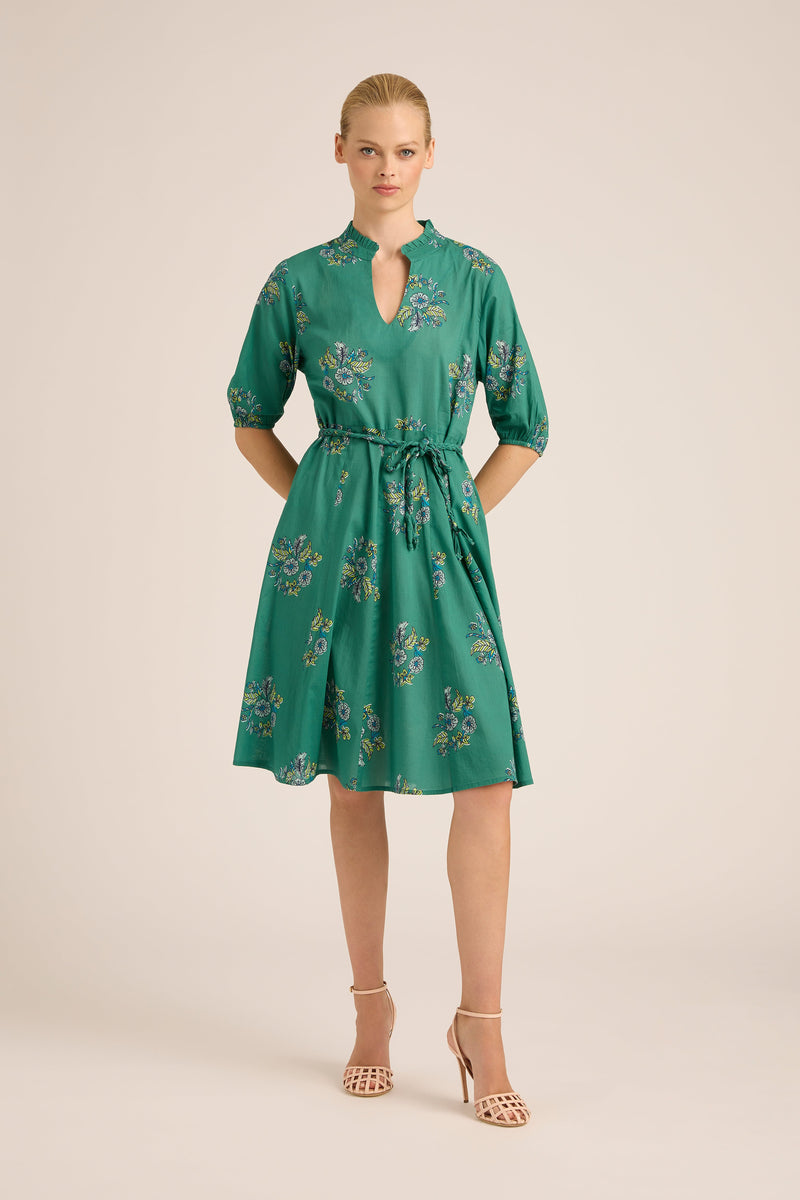 GEORGIA SATIN SILKY WREATH MIDI (MORE COLOURS)