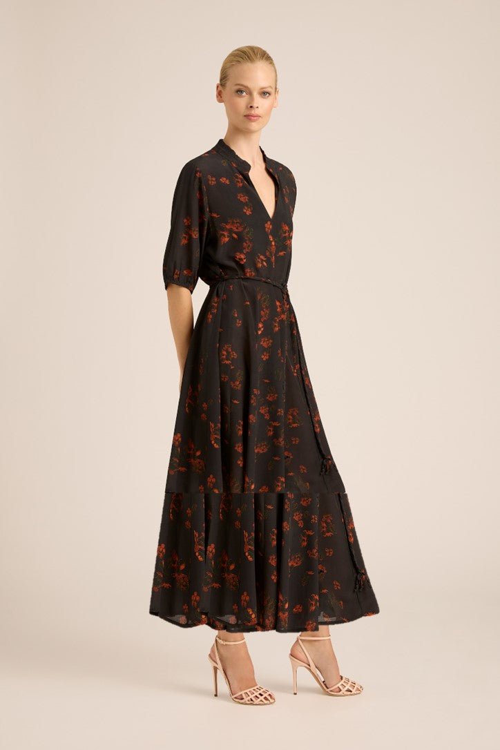 GEORGIA SILK CREPE MAXI