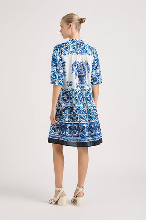 MARILYN MARGARET BUTTON MIDI DRESS (MORE COLOURS)