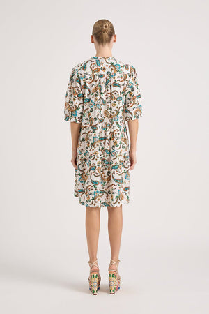 MARILYN PAISLEY BUTTON DRESS