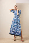 MARY COTTON NAVY MAXI