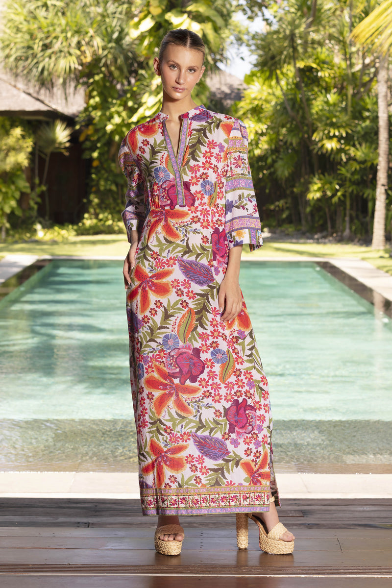 MARY COTTON TULLERIES HIBISCUS MAXI