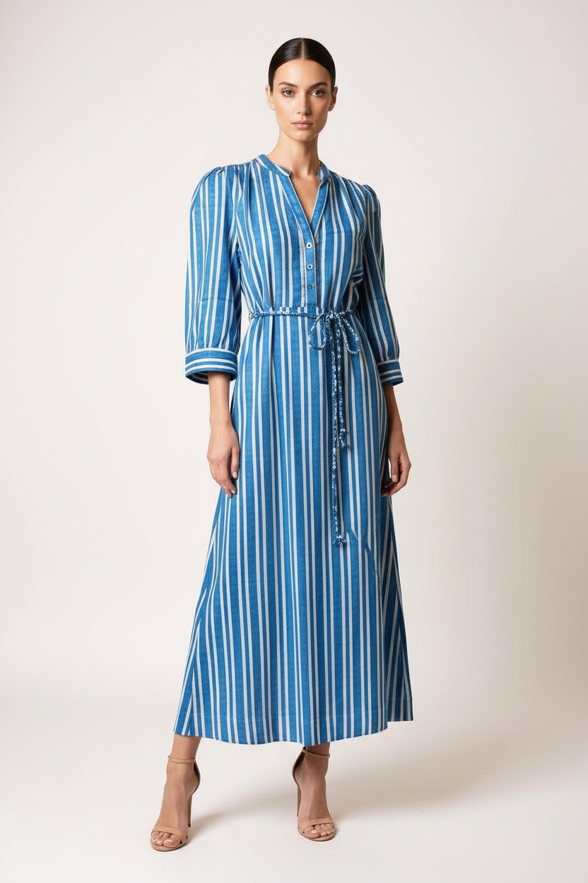 MARY COTTON STRIPE MAXI