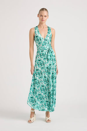 MEL EMERALD SILK MAXI