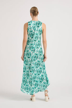 MEL EMERALD SILK MAXI