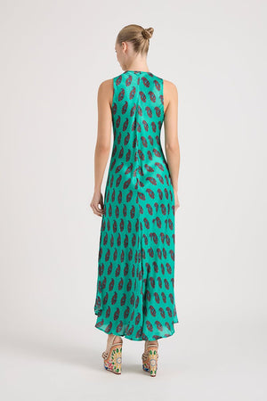 MEL SEAL EMERALD SILK MAXI