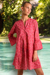 NORMAN SILK MARTINI HOT PINK MAXI