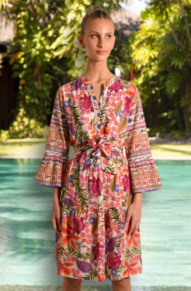 MOROCCO TULLERIES HIBISCUS MIDI