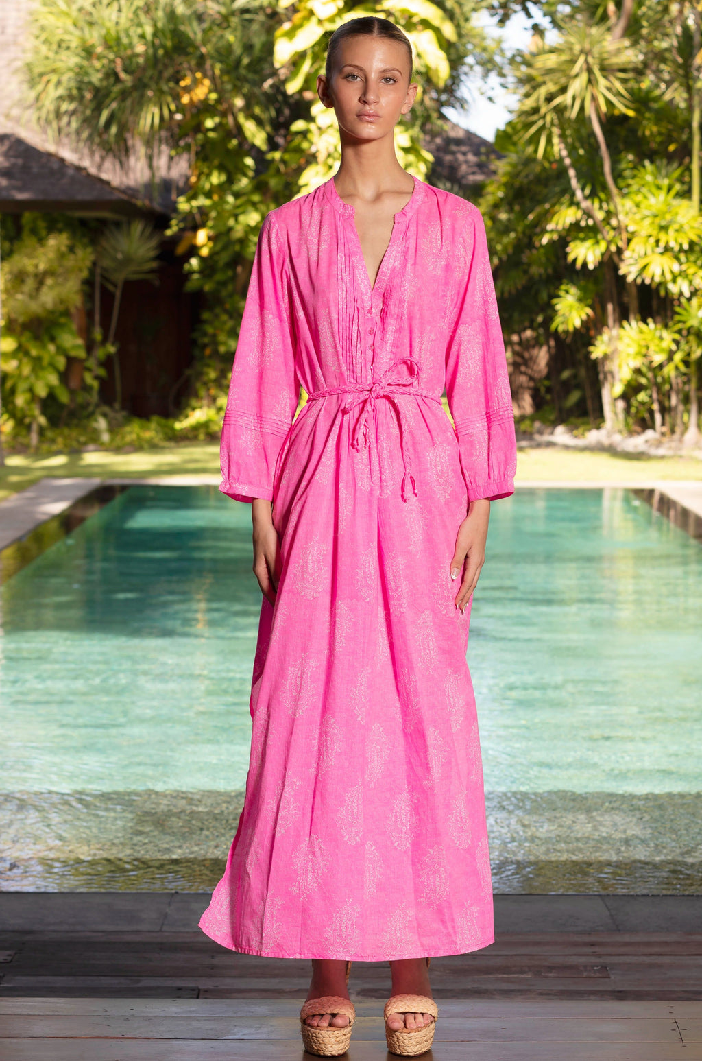 NATALIE KAFTAN SHRINE PINK DRESS *PRE - ORDER